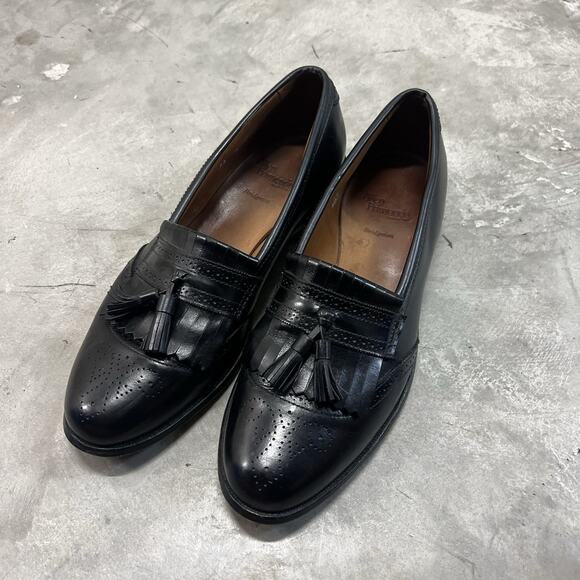 Allen Edmonds Bridgeton USA Black Slip On Loafer Tassel Dress Shoes - Men\'s 13D main image 5